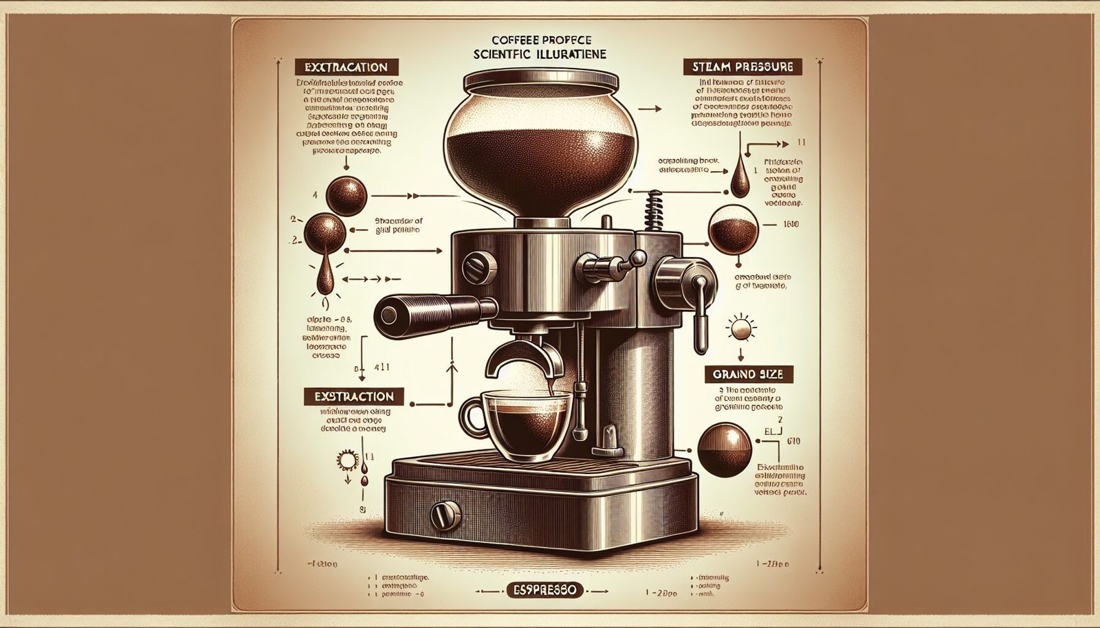 An illustration of a coffee machine showcasing its COFFEE-making capabilities.