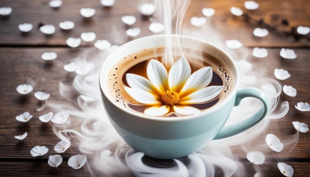 flowery coffee