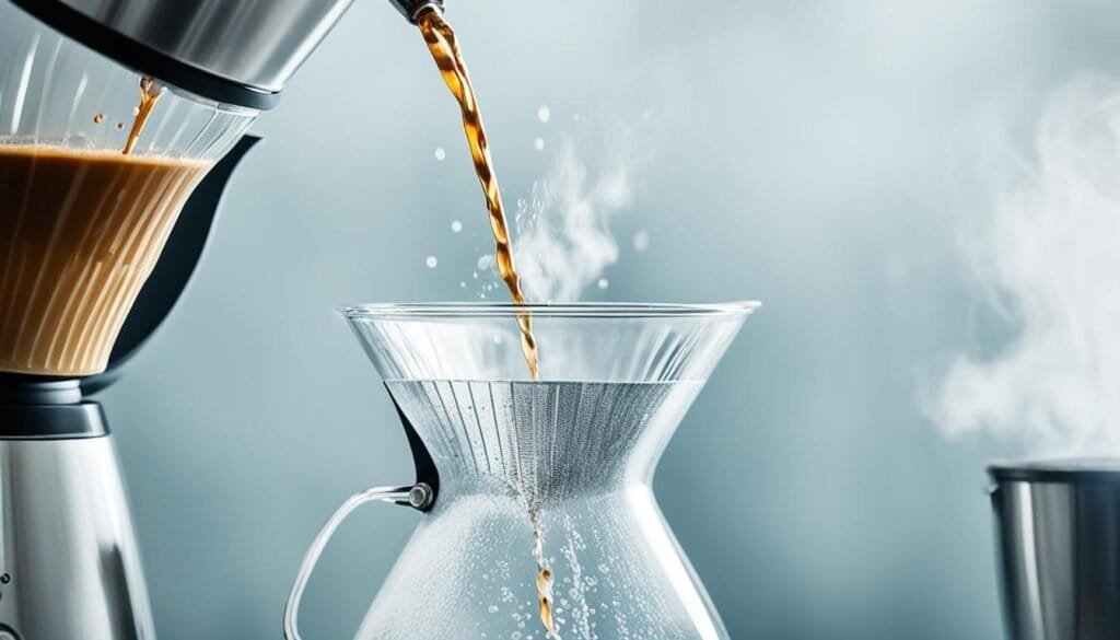 water for pour-over coffee