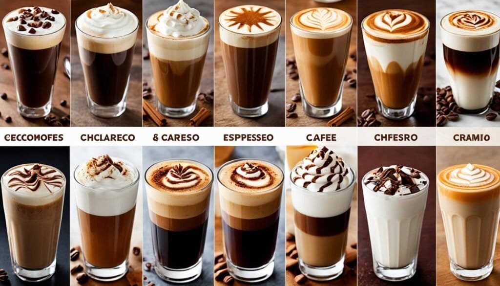 specialty coffee drinks