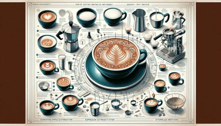 Latte Art Patterns: Heart, Tulip, and Rosetta Step by Step