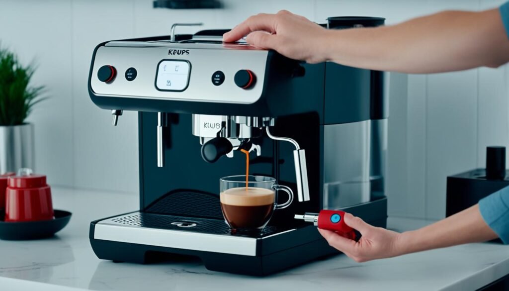 troubleshooting Krups XP3208 Opio Espresso Machine