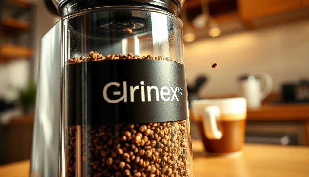 Using Urnex Grindz grinder cleaner