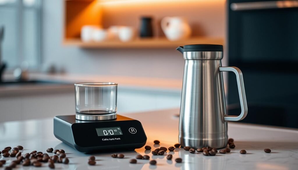 coffee scale and milk frother