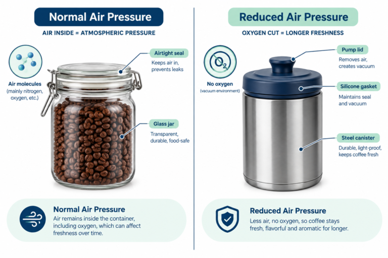 Airtight vs Vacuum Sealed Coffee Containers: Which Is Better