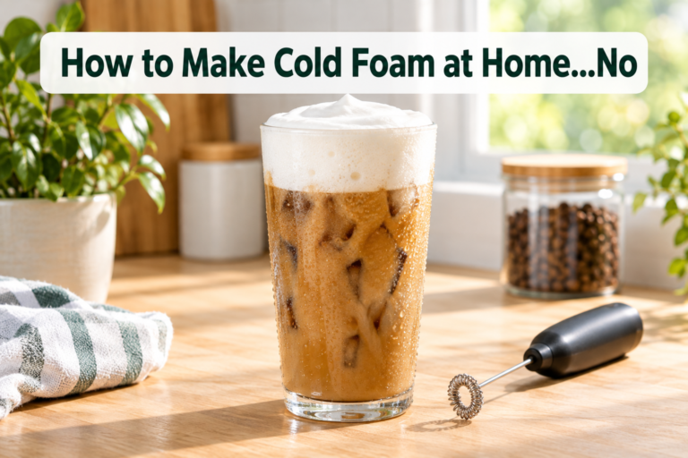 How to Make Cold Foam at Home...No Starbucks Line Required