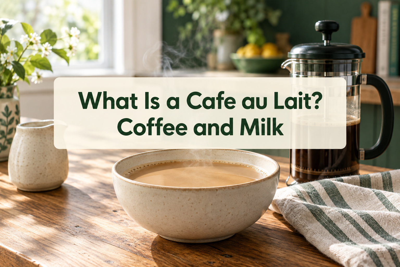 What Is a Cafe au Lait? Coffee and Milk the French Way