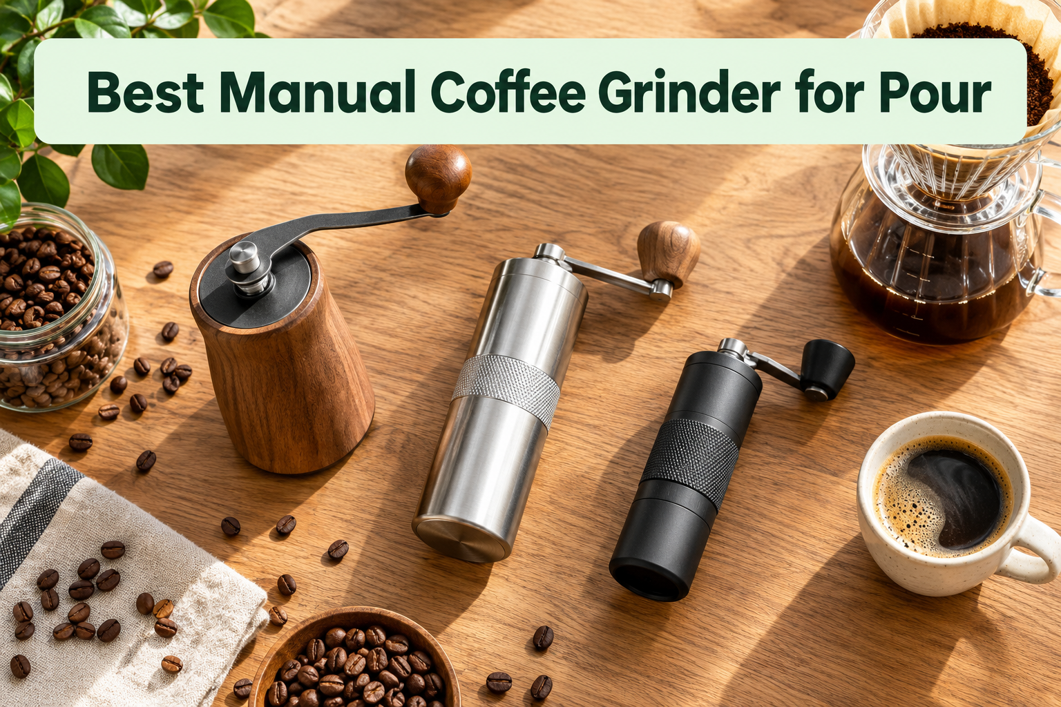 Best Manual Coffee Grinder for Pour Over, Espresso, and Travel