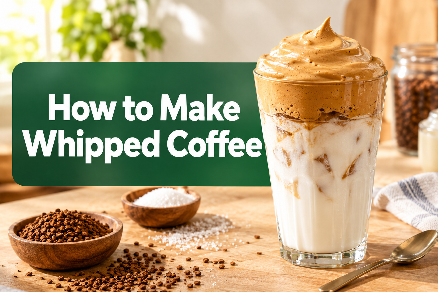 How to Make Whipped Coffee: Dalgona in 5 Minutes