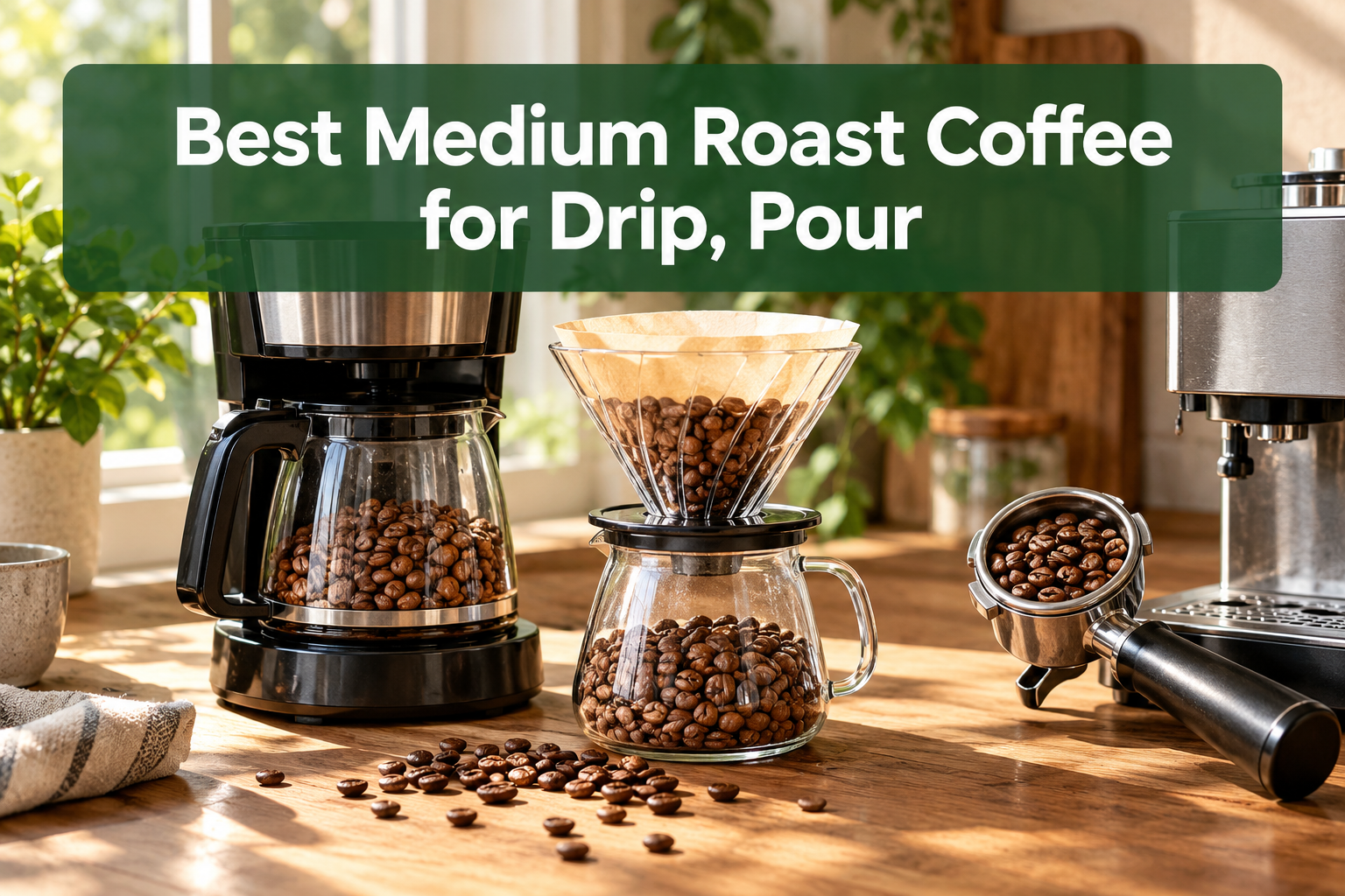 Best Medium Roast Coffee for Drip, Pour Over, and Espresso