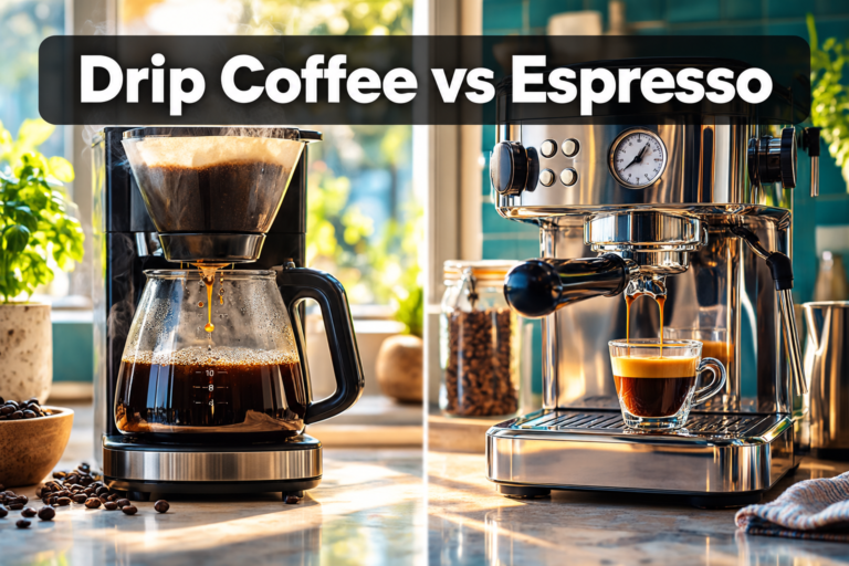 Drip Coffee vs Espresso: Caffeine, Flavor, and the Real Difference