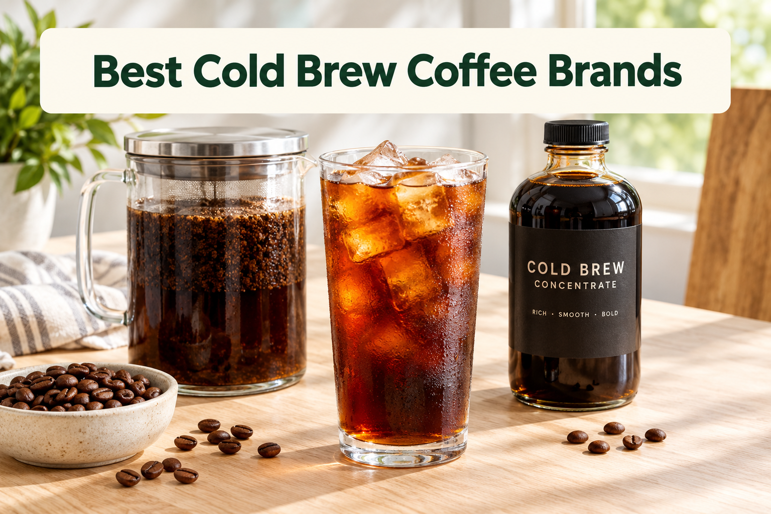 Best Cold Brew Coffee Brands: Concentrates, Cans, and Beans