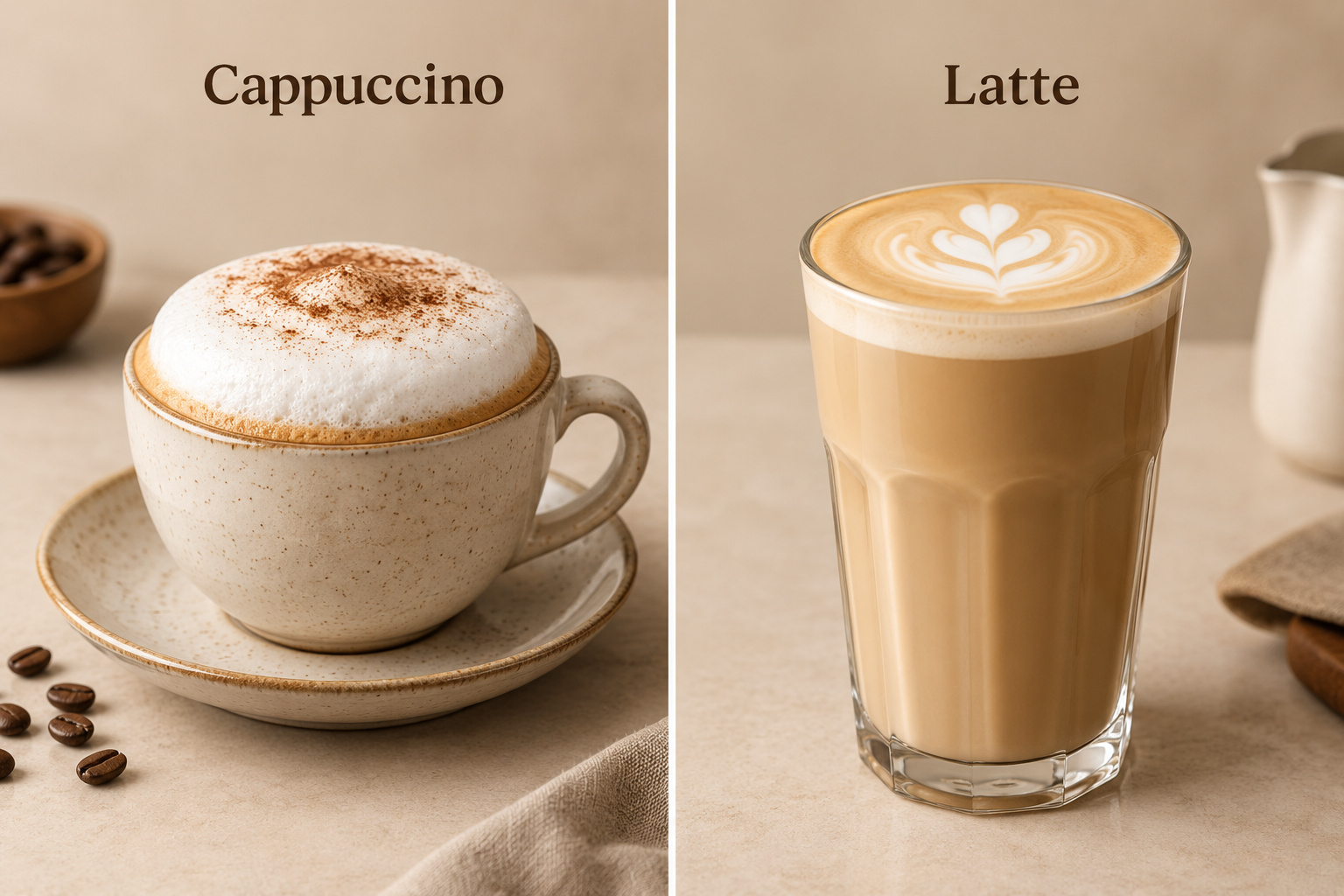 Cappuccino vs Latte: What's the Difference Between a Cappuccino and a Latte