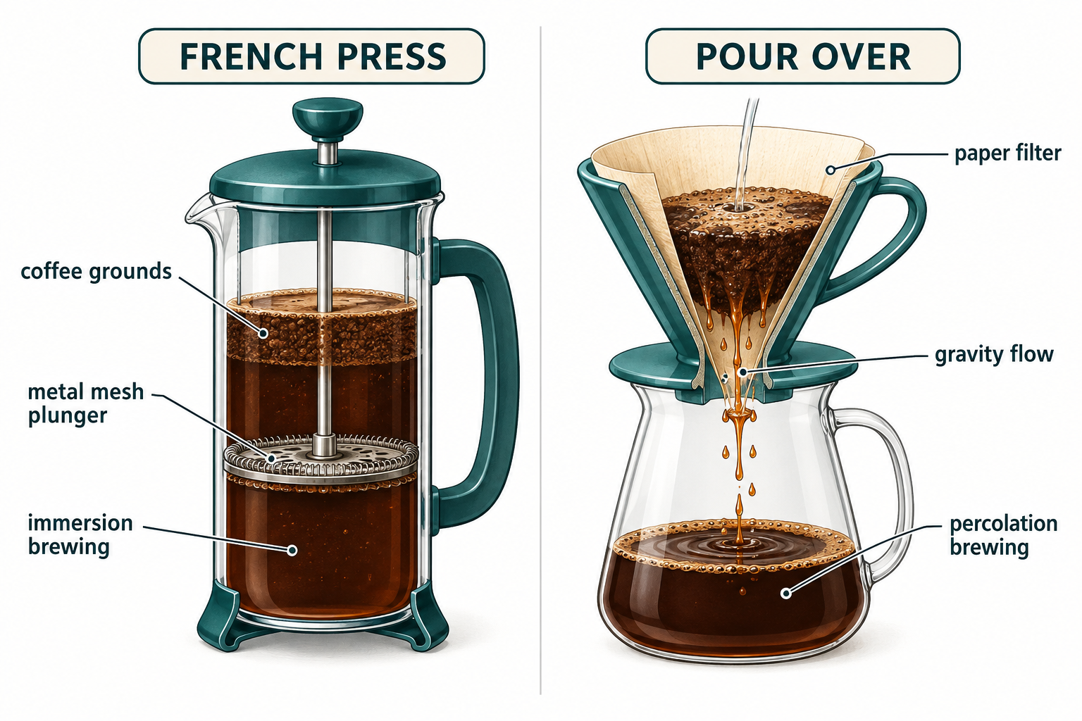 French Press vs Pour Over: What's the Difference