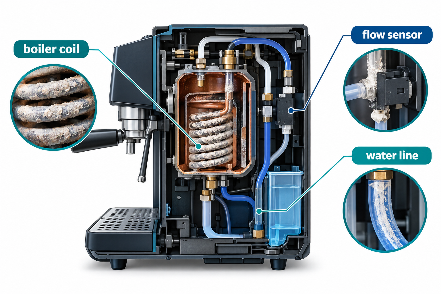 Coffee machine descaling: what it is and why it matters