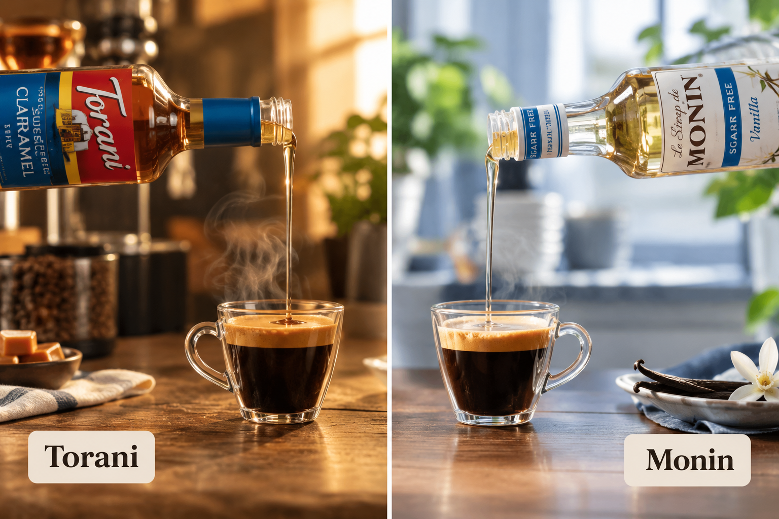 Torani vs Monin sugar free syrup: which is better