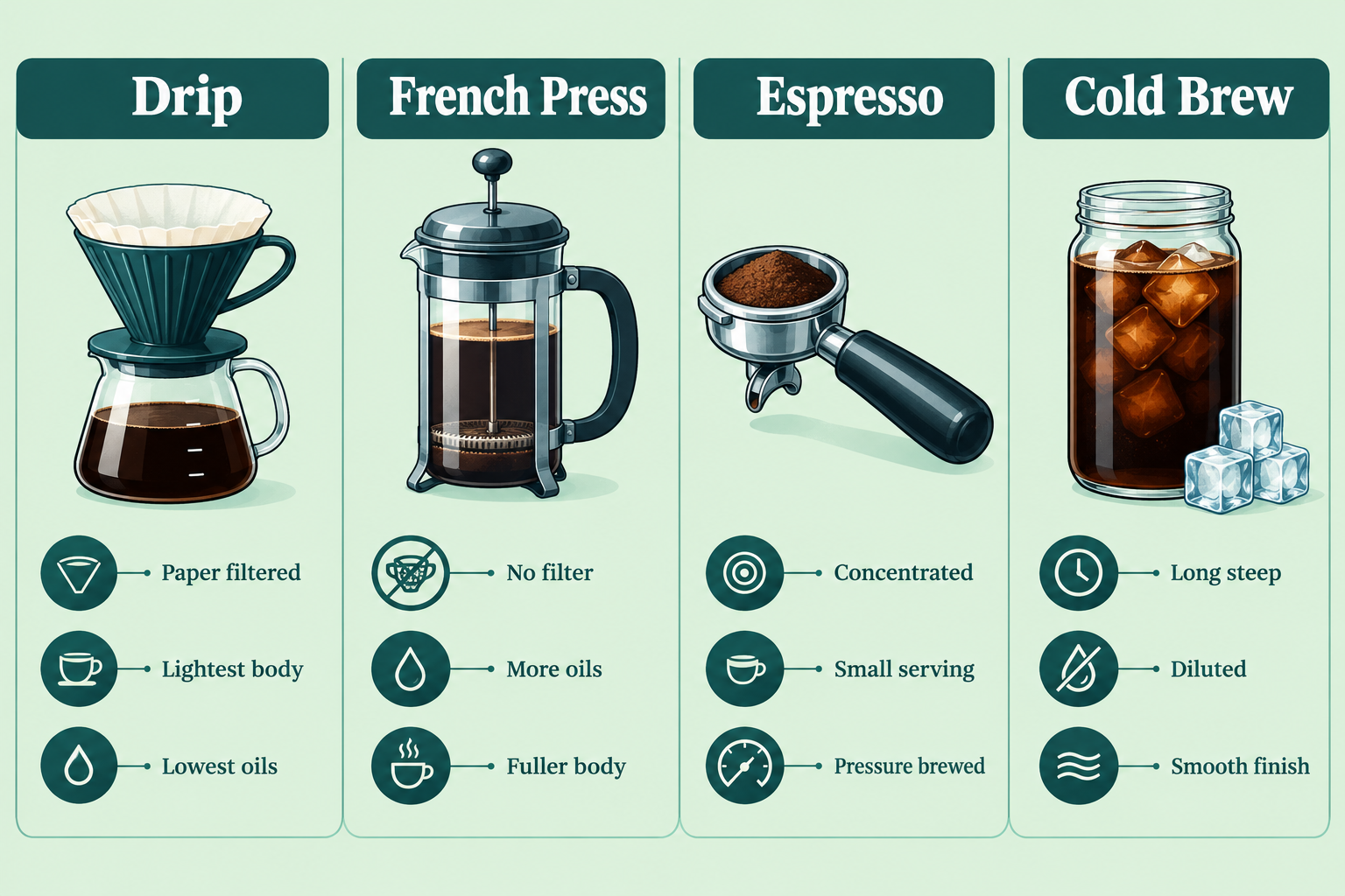 How Many Calories Are in Black Coffee With Different Brewing Methods?