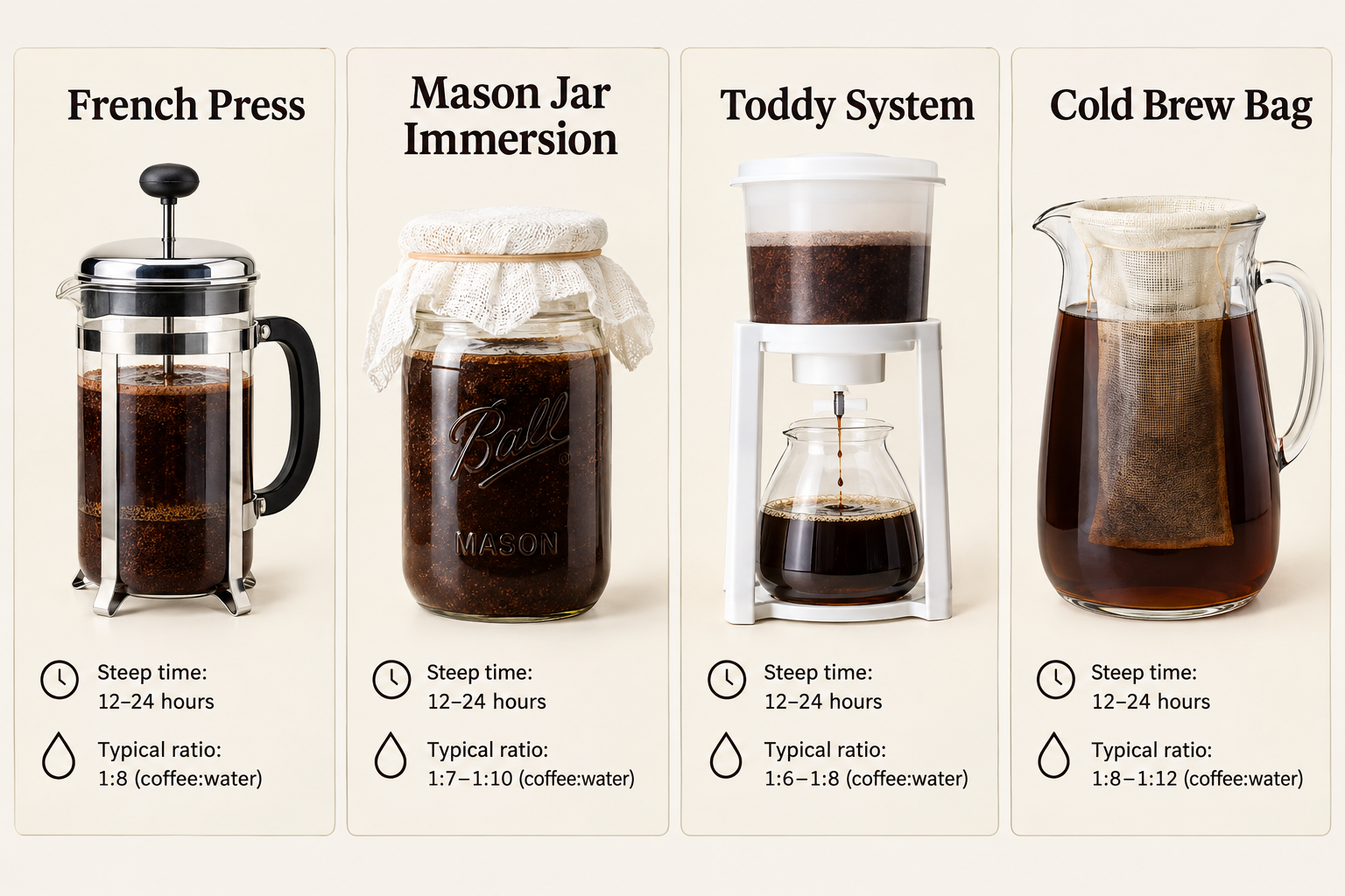 Cold Brew Concentrate Ratio vs Ready to Drink