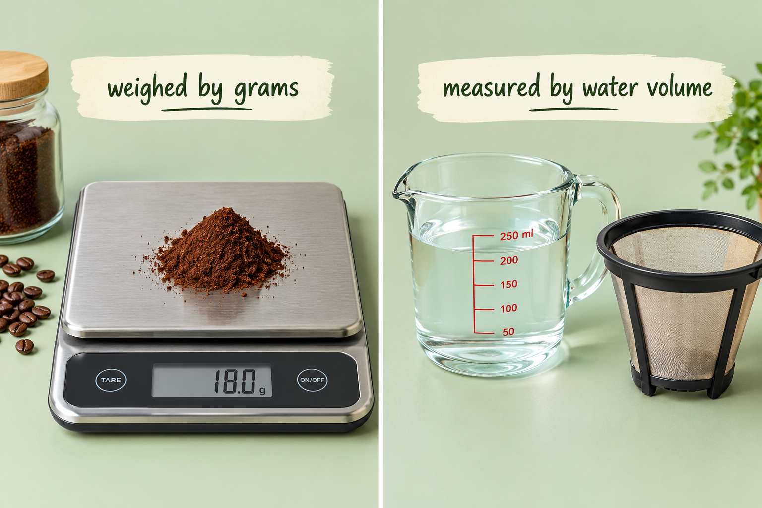 Best coffee scoop size for espresso vs drip