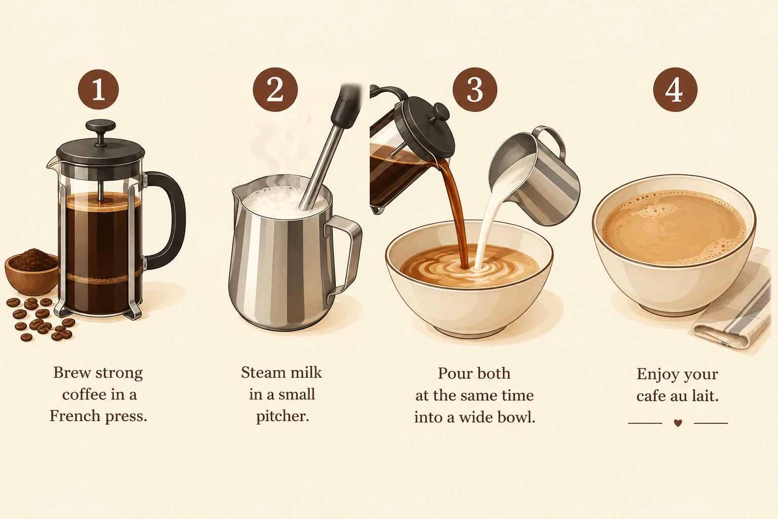 Can You Make Cafe Au Lait With Espresso?