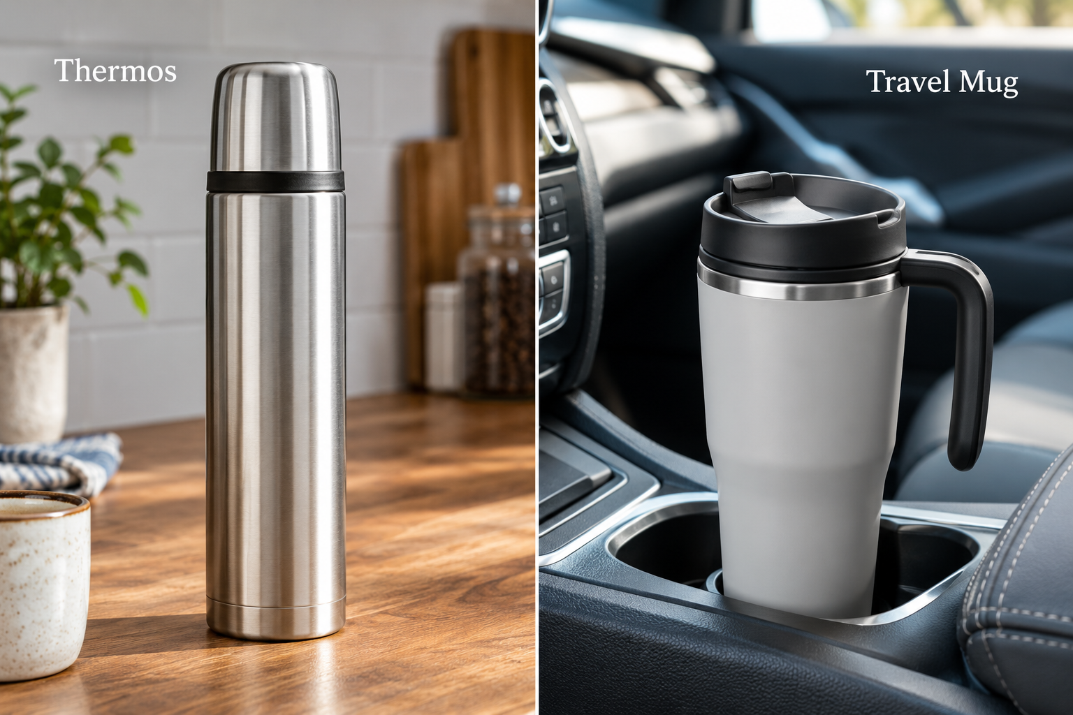 Travel Coffee Mug vs Thermos: What Actually Changes