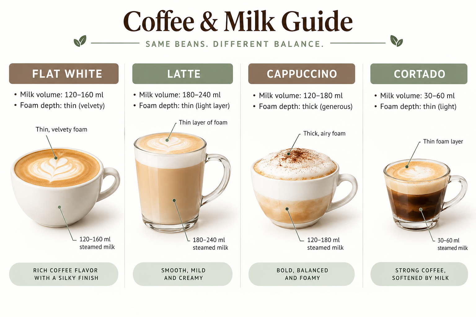 Flat white or latte for beginners: which should I order