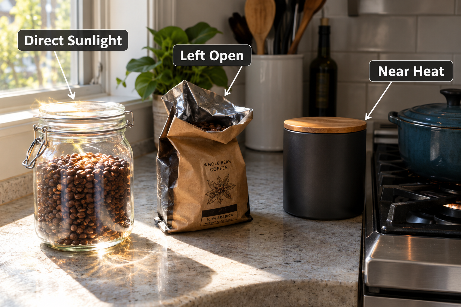 Common Mistakes When Storing Coffee Beans