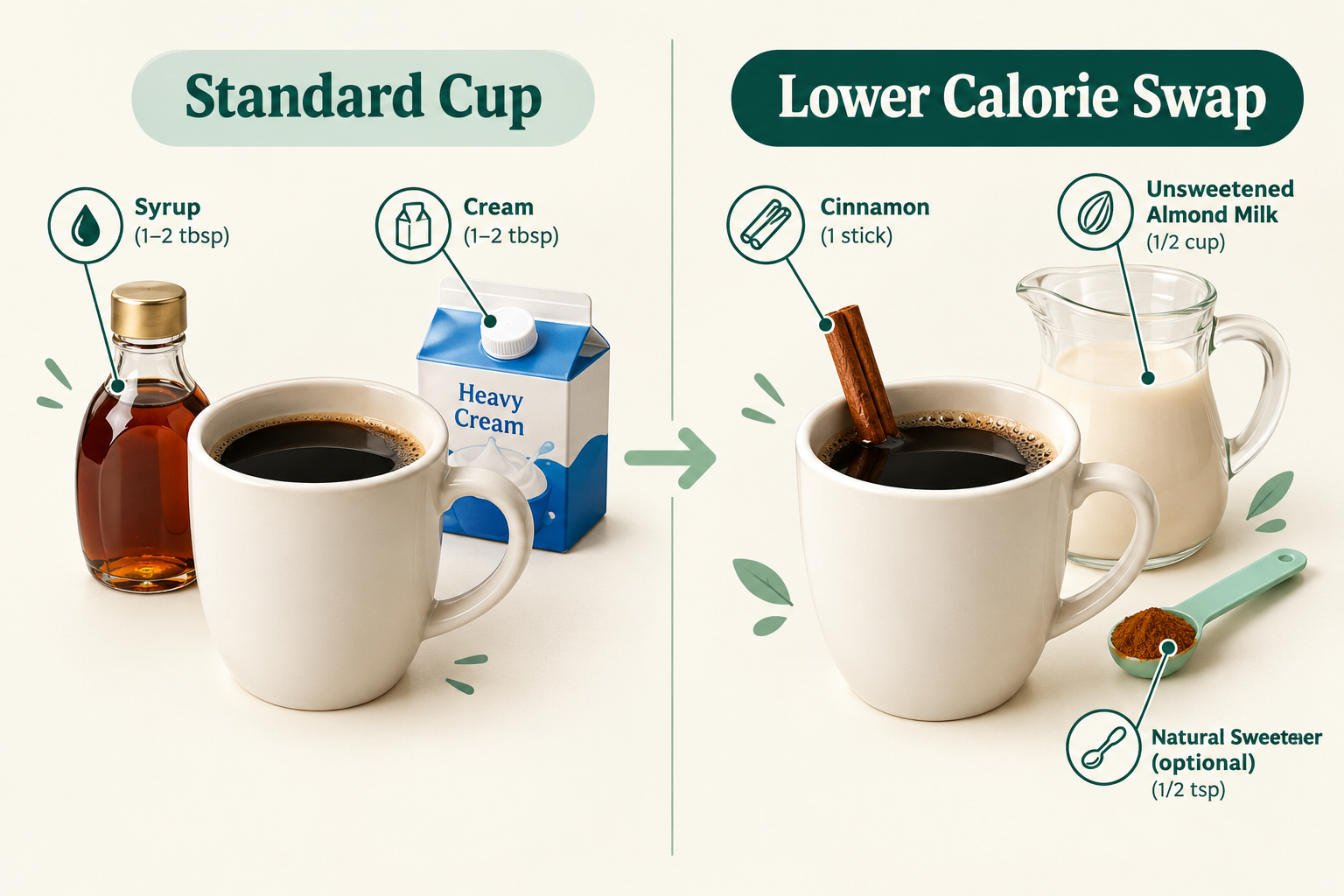 How to Make Black Coffee Lower Calorie